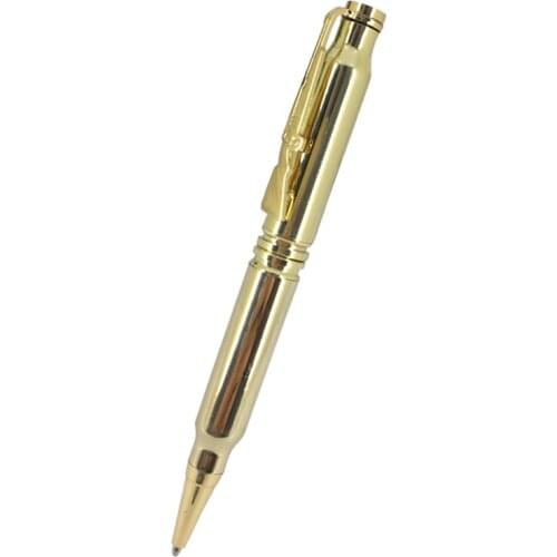 ACMECN Gold Ballpoint Pen with Rifle Style Gun shaped Bolt Ball Pen Popular Stationery for Gun Shop Promotion Gifts