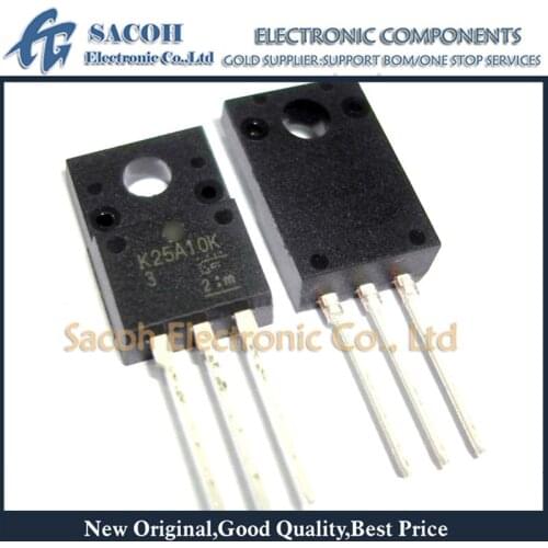 10Pcs TK25A10K3 or K25A10K or TK25A20D K25A20D TO-220F 25A 100V Silicon N Channel MOSFET