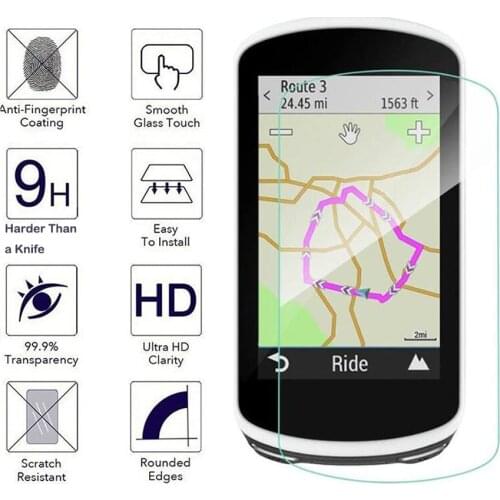 2Pcs Tempered Glass Screen Protector For Garmin Edge 1030 PLUS Ultra-thin Anti-Scratch 2.5D Rounded Edge Clear Glass Edge 1030