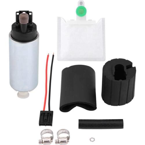 255LPH Universal High Pressure Water Pump Electric In Tank Fuel Injection Pump with Installation Kit GSS342 Pump