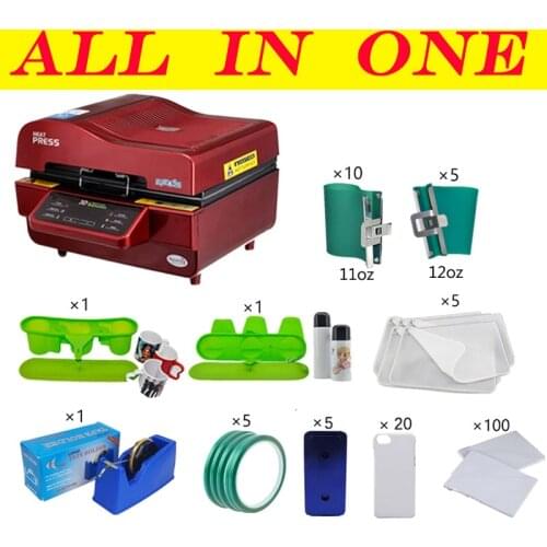 ST-3042 3D Sublimation Heat Press Printer 3D Vacuum Heat Press Machine for Cases Mugs Plates Glasses