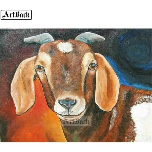 5d diy diamond painting sheep full square animal 3d diamond mosaic sticker cross stitch home decoration 40x50cm