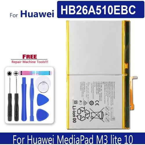 Tablet Battery HB26A510EBC For Huawei MediaPad M3 lite 10 Media Pad M3 lite10 Media Pad M3lite10 Tracking Number