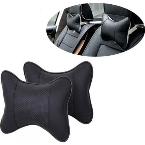 Car Genuine Leather Cushion Covers Pillow For Peugeot 307 206 308 407 207 508 208 406 2008 Lada Vesta Granta Priora Kalina