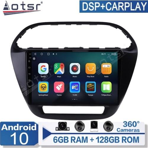 6+128G Android 10 For TATA TIAGO Car Multimedia Player Radio GPS Navigation Auto Stereo Recorder