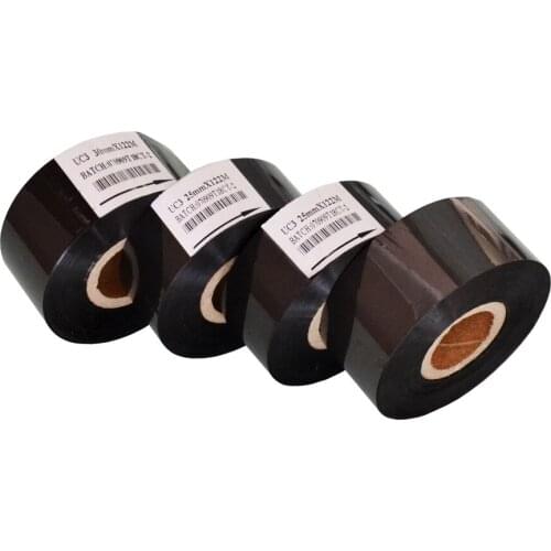 Black Width 35mm length 120M coding marking stamp foil for packing plastic bags