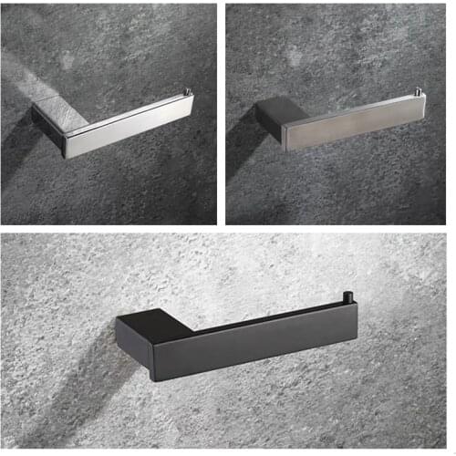 LIUYUE Toilet Paper Holder Chrome Stainless Steel Without Cover Paper Hooks Toilet Paper Holder Hardware Bathroom Accessories
