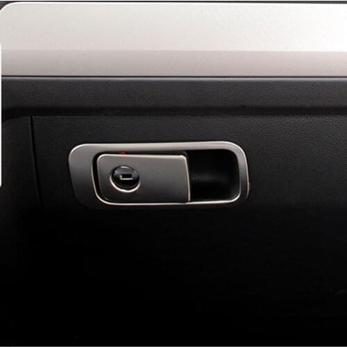 For Volkswagen vw Tiguan L 2017-2020 Car Stainless Steel Glove Box Storage Box Switch Door Handle Cover Trim Accessories