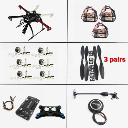 F550 Six axis mutilcopter frame with APM PIX FC M8N GPS 9450 PRO DIY Wholeset quadcopter RC Drone frame kit