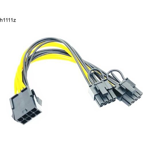 8 Pin to dual 8 (6+2) Pin PCI Express Power Converter Cable for Graphics GPU Video Card PCIE PCI-E VGA Splitter Hub Power Cable