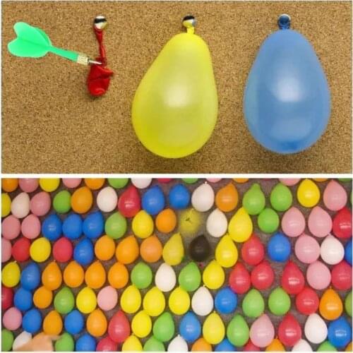Carnival Game Darts Balloons Street Balloon Game School Group Games 500Pcs Colorful Decoration Balloons with 12Pcs Darts