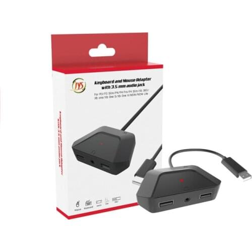 For Nintend Switch Keyboard-mouse Converter With Audio Port Voice Function Compatible With PS3 PS4 Xbox Series Console Converter