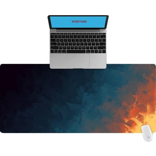 Flame Pattern Office Computer Desk Mat Table Keyboard Big Mouse Pad Laptop Cushion Desk Non-slip Mat Gamer Mousepad Mat