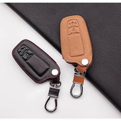 Carrying Leather car key cover For Toyota C-HR CHR Rav4 Corolla Camry Avalon Land Cruiser Prado Prius 2018 2019 2020 Car wallet