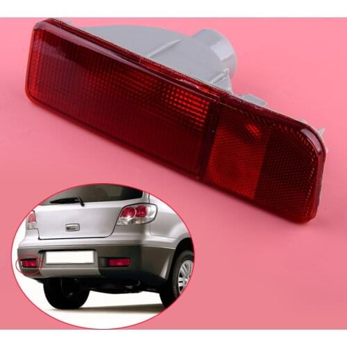 Red Rear Left Bumper Reflector Light Lamp Housing ABS Fit For Mitsubishi Outlander 2003 2004 2005 2006