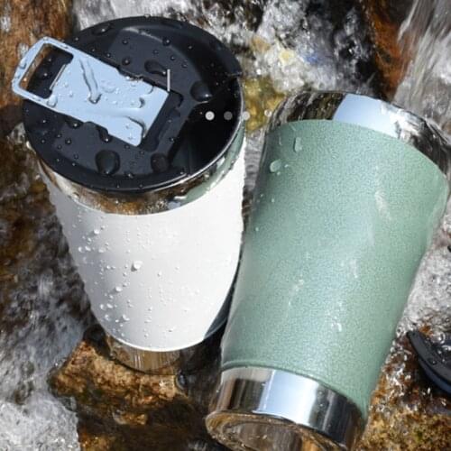 Beer Mug Tumbler Cups Double layer Stainless Steel Vacuum Coffee Mug Water Cup Insulated Leakproof Tumbler With Lids Corkscrew