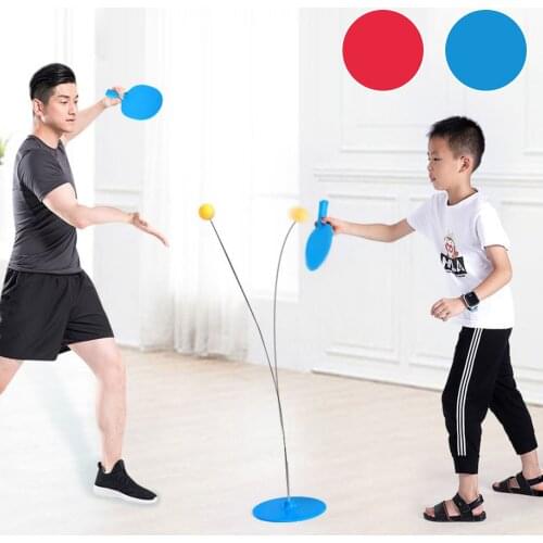 Kids Single Ping Pong Table Tennis Ball Trainer Machine Elastic Rebound Soft Shaft Ping Pong Balls Self-training Equipment Toy