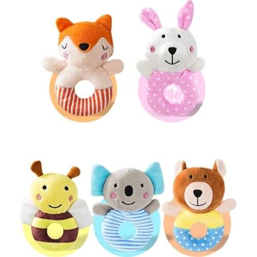 Baby Toys 0 12 Months Stuffed Toys Animal Baby Bell Rattles Wrist Baby Rattles Newborn Toys Make Sounds Rattle Toys For Babies