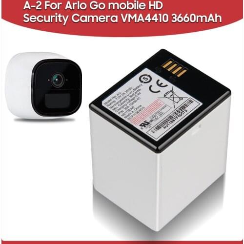 Original Replacement Battery 3660mAh A-2 For Arlo Go mobile HD Security Camera VMA4410 Camera Batteries
