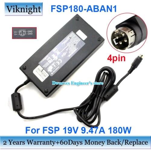 Genuine FSP180-ABAN1 19V 9.47A 180W AC Adapter Charger For FSP FSP180ABAN1 J2 680PCT-G540 Power Supply 4pin