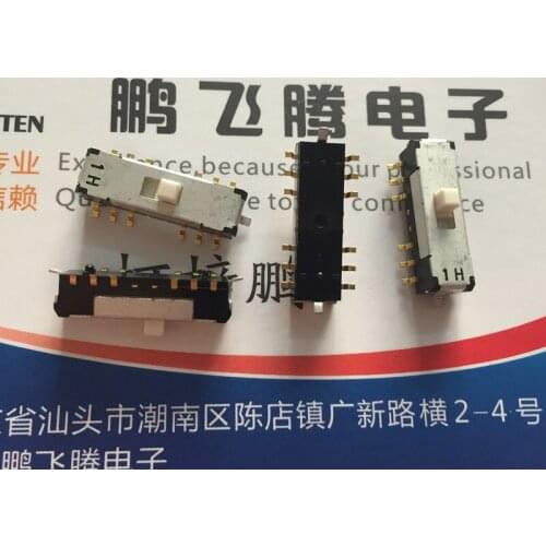 Original new 100% CMS-4202TB toggle switch 12pin 2gear sliding push switch SMD