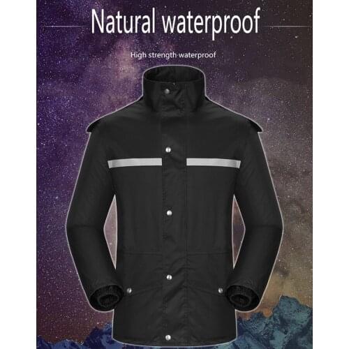 Raincoat Motorcycle Split of Adult Men and Women Fashion Outdoor Waterproof Raincoat Rain Pants Suit Riding Fishing Jacket XX16