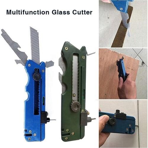 Professional Tile Glass Cutter Multi-function Six Wheel Metal Cutting Kit Tool Tile Plastic Cutter With Measuring Ruler