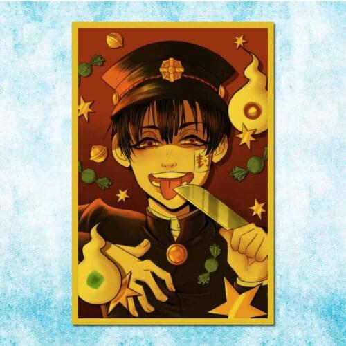 Retro Japanese Anime Poster Ground Bondage Boy Hanako-Kun Vintage Family Room Art Wall Decoration-019