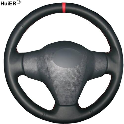 Hand Sewing Car Steering Wheel Cover Braid on the Steering-wheel Volant For Toyota Yaris Vios RAV4 2006 2007 -2009 Scion XB 2008