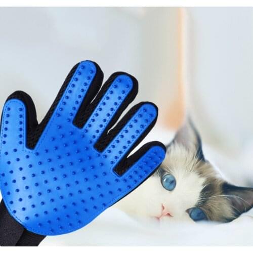 Silicone Cat Glove Dog Grooming Glove Deshedding Efficient Pet Grooming Glove Dog Bath Clean Massage Pet Glove Hair Remove