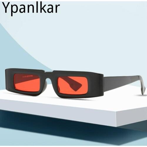 Trendy Rectangle Sunglasses Women 2021 Brand Design Black Thick Frame Fashion Cool Sun Glasses Shades Female