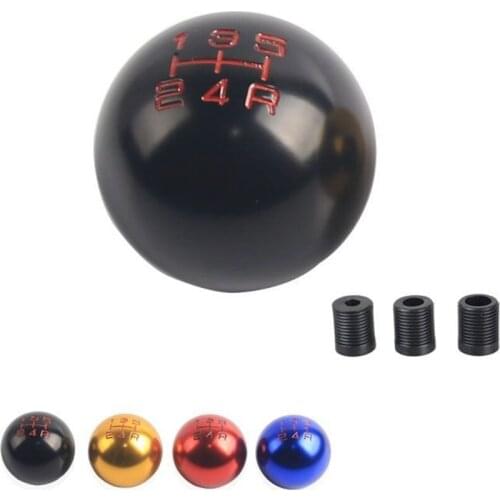 Universal 5 Speed Car Aluminum Alloy Gear Shift Knob Gearshift Shifter Stick Lever Headball MT