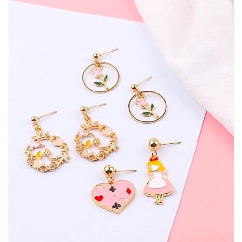 XL Enamel Earrings For Children