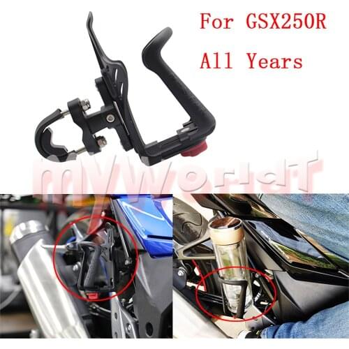 Crash Bar Water Bottle Fit For Suzuki GSX250R Motorbike Guard Drinking Cup Bracket Holder Motorcycle Bike Accessories