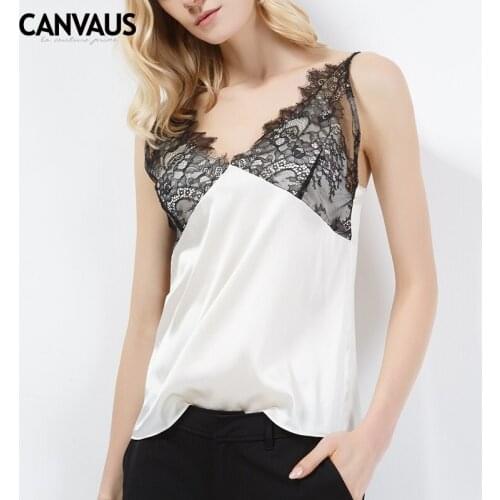 Crop top women Short Tank Top Lace Loose sexy tops Sleeveless Vest V-neck Camisole Summer Simple Fashion elegant roupas feminina