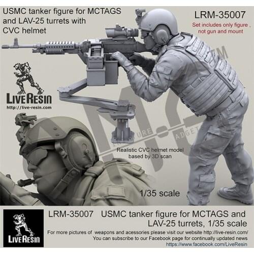 Live Resin LRM-35007 1/35 USMC Tanker Figure