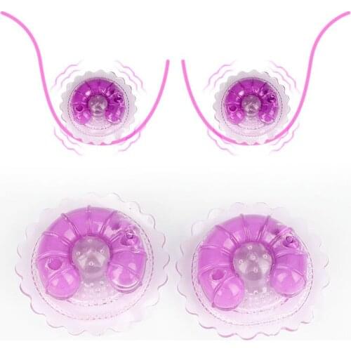 1 Pair Nipple Clip Vibrators Nipple Breast Massage G spot Stimulation Nipple Sticker Vibrators Sex Toys for Women Adult Products