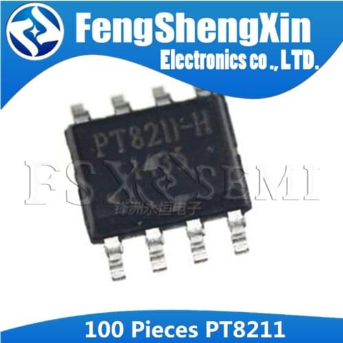 100PCS PT8211 SOP8 PT8211-S tm8211-S PT8211-H SOP SMD 16 Bits Digital-To-Analog Converter IC