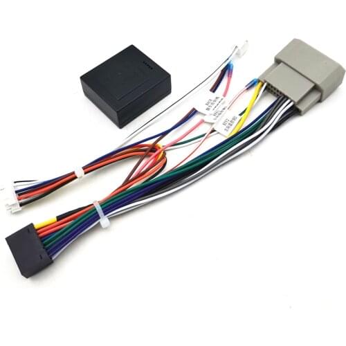 16 PIN Android Car Radio power Wiring Harness with Canbus For Jeep for Wrangler for JK for Compass MK49 2008–2018