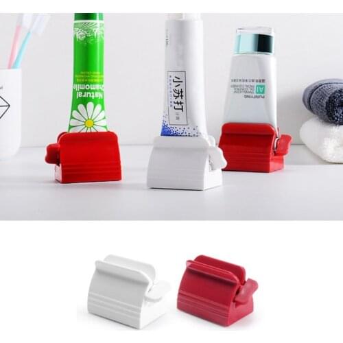 2 Pcs Toothpaste Squeezer Holder Rolling Tube Squeezer Dispenser Seat Holder Stand Rotate Toothpaste Dispenser for WC