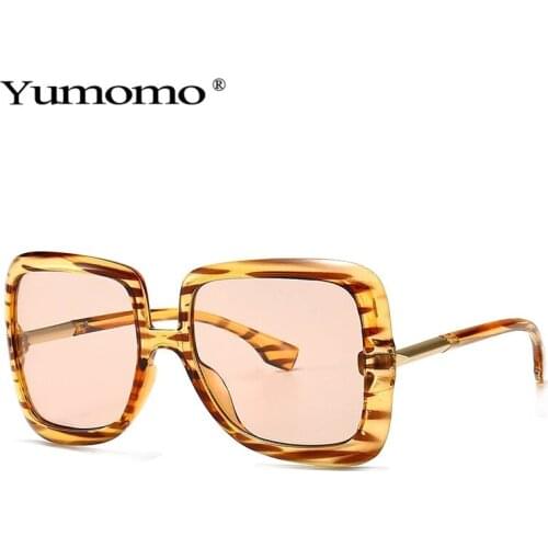 2021 Fashion Oversized Square Sunglasses Women Men Fashion Big Frame Sunglasses Female Retro Sun Glasses UV400