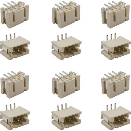 50/100Pcs PH 2.0mm 3 Pin Vertical SMD Male Plug Housing Terminal Blocks Connector for JST PH2.0 3P Female Cable Connectors