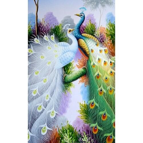5D DIY Diamond Painting Animal Peacock Cross Stitch Diamond Embroidery Mosaic Rhinestone Picture Home Decor Christmas gifts