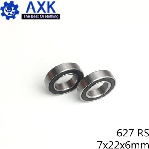 627RS Bearing ABEC-5 (10PCS) 7*22*6 mm Miniature Sealed 627-2RS Ball Bearings 627 2RSAB