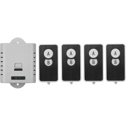 85V 110V 120V 220V 250V 1CH RF Wireless Remote Control Switch System 4 transmitter and 1 receiver universal gate remote control