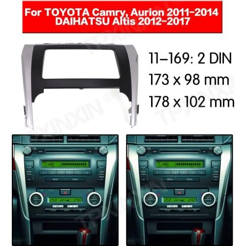 Car radio Frame Panel Auto Radio Stereo Fascia For Toyota Camry 2001-2004 Dash Plate Facia Panel Mount Trim Kits Frame Adapter