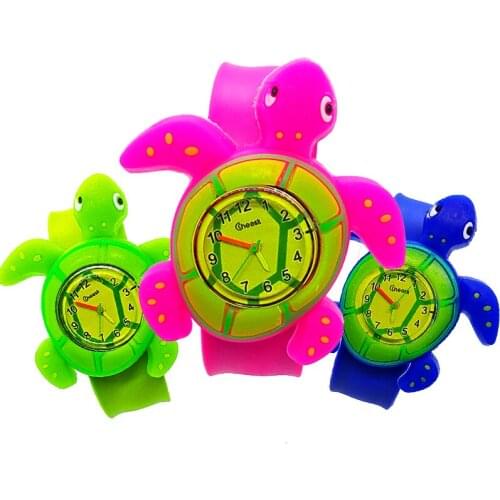 Cartoon Turtle Watch Children Gift Kids Watches Girls Boys Students Clock Wristwatch Electronic Children Watch Tortoise Kid Toy
