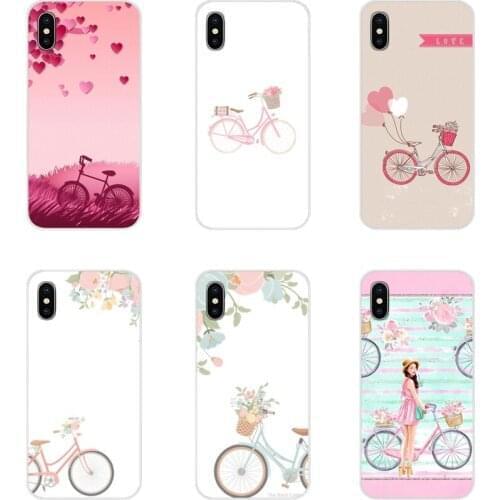 Girl loves pink bicycle Accessories Phone Cases Covers For Xiaomi Redmi Note 3 4 5 6 7 8 Pro Mi Max Mix 2 3 2S Pocophone F1