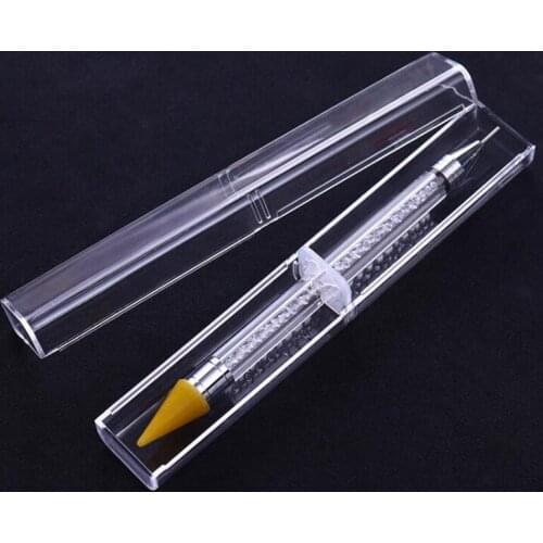 Diy Diamond Painting Accessories Double Head Nail Pen Crystal Beads Handle Rhinestone Earrings Pick Chalk Manicure Nail Tools