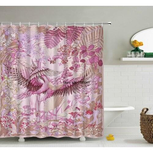 European Flowers 3d Shower Curtains Bathroom Curtain With Hooks Waterproof 180x240 Polyester Cloth Decoration Screen